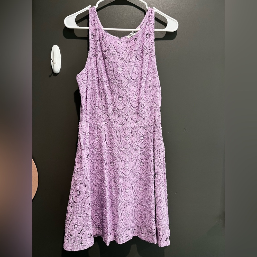BB Dakota Lavender Lace Mini Dress